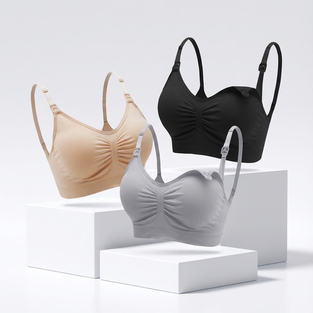Maternity 3pack Ruched Seamless Bra