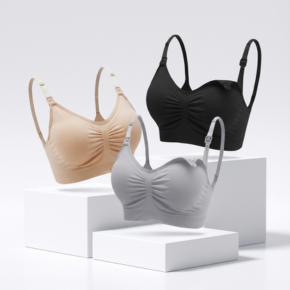 Maternity 3pack Ruched Seamless Bra