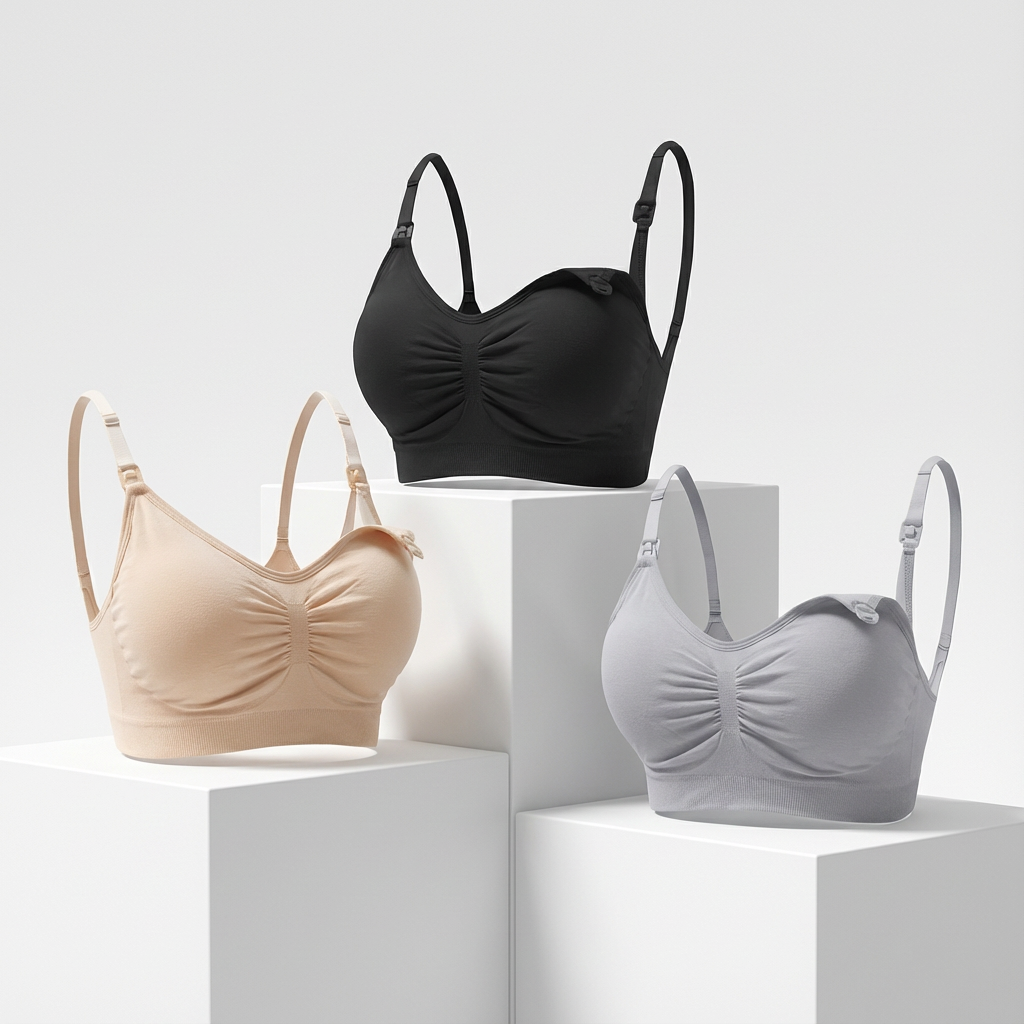 Maternity 3pack Ruched Seamless Bra