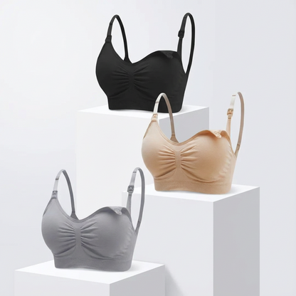 Maternity 3pack Ruched Seamless Bra