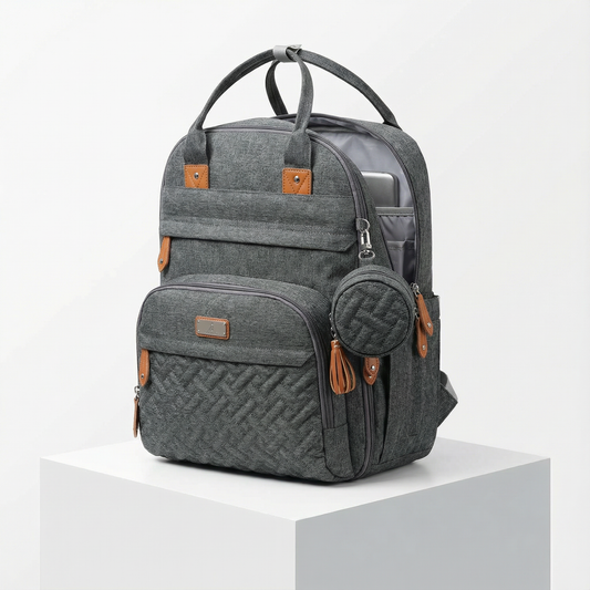 Multi Function Baby Bag Backpack - Dark Grey